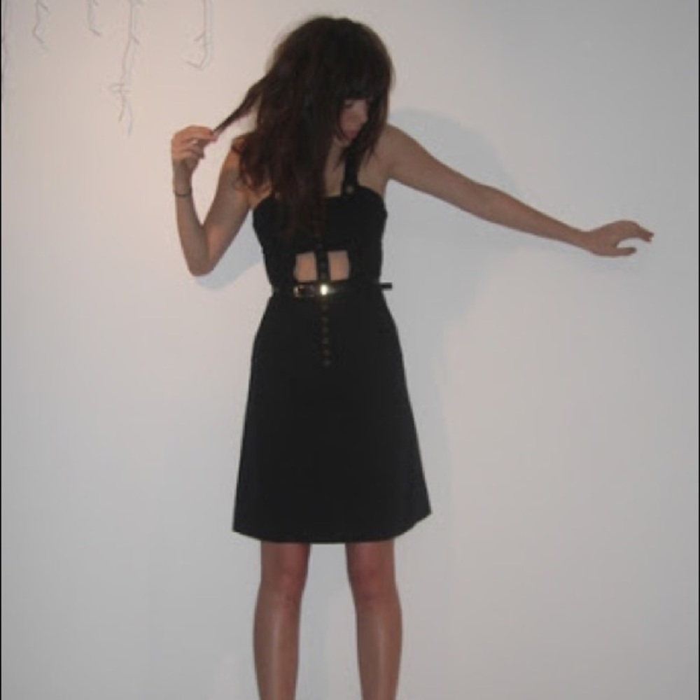 Mayle black dress with sexy back cut out
